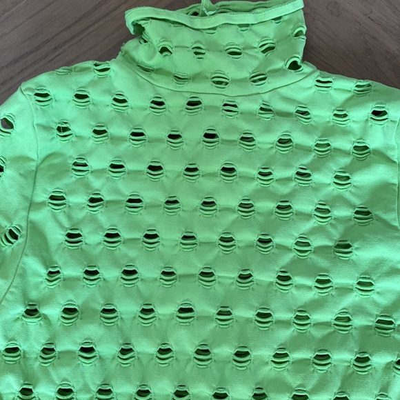 MAISIE WILEN PERFORATED STRETCH SET Wasabi - Picture 7 of 7